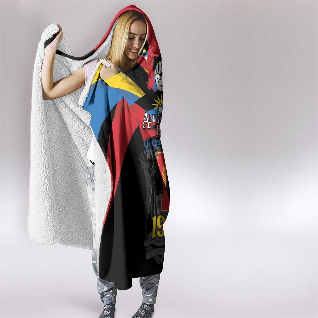 Antigua and Barbuda Independence Day Hooded Blanket Baabyuuda 1 November 1981 - Wonder Print Shop
