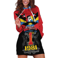 Antigua and Barbuda Independence Day Hoodie Dress Baabyuuda 1 November 1981 - Wonder Print Shop