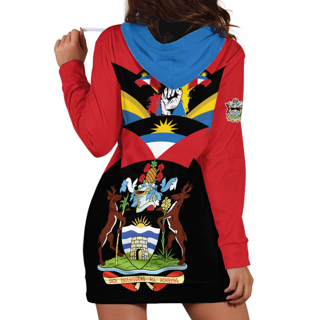 Antigua and Barbuda Independence Day Hoodie Dress Baabyuuda 1 November 1981 - Wonder Print Shop