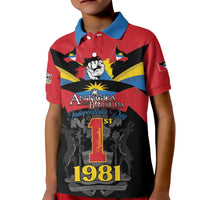 Antigua and Barbuda Independence Day Kid Polo Shirt Baabyuuda 1 November 1981 - Wonder Print Shop