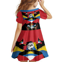 Antigua and Barbuda Independence Day Kid Short Sleeve Dress Baabyuuda 1 November 1981 - Wonder Print Shop