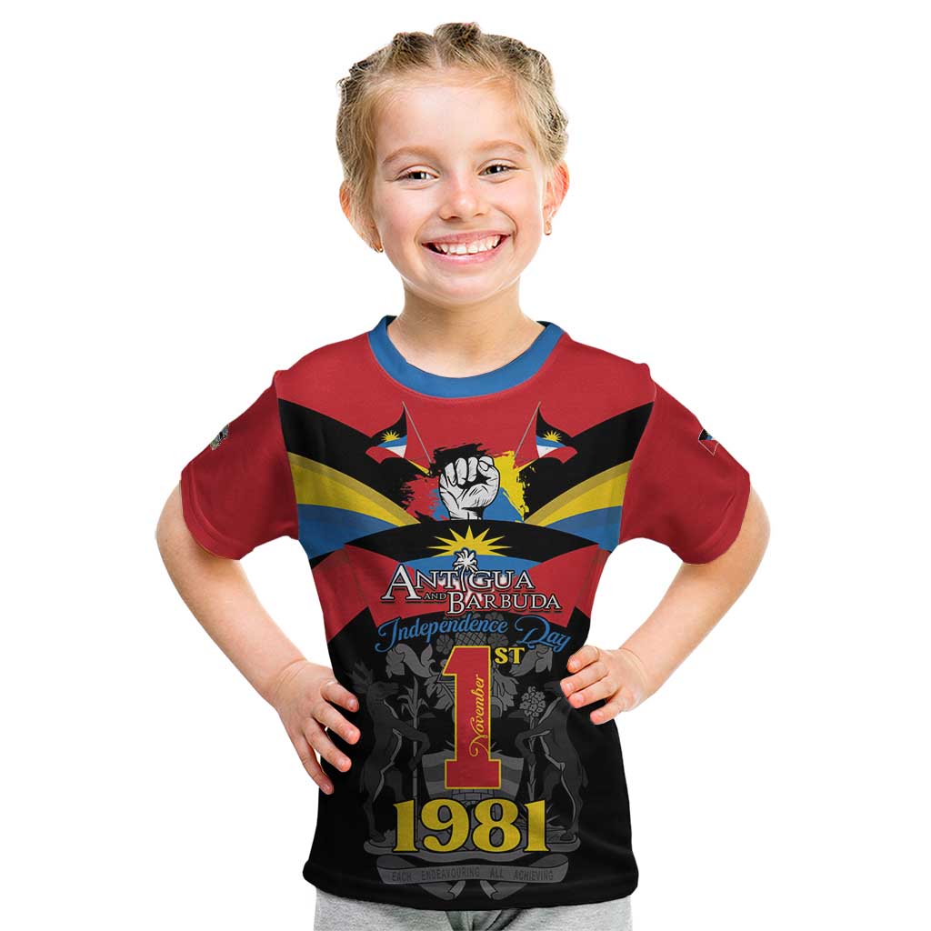 Antigua and Barbuda Independence Day Kid T Shirt Baabyuuda 1 November 1981 - Wonder Print Shop