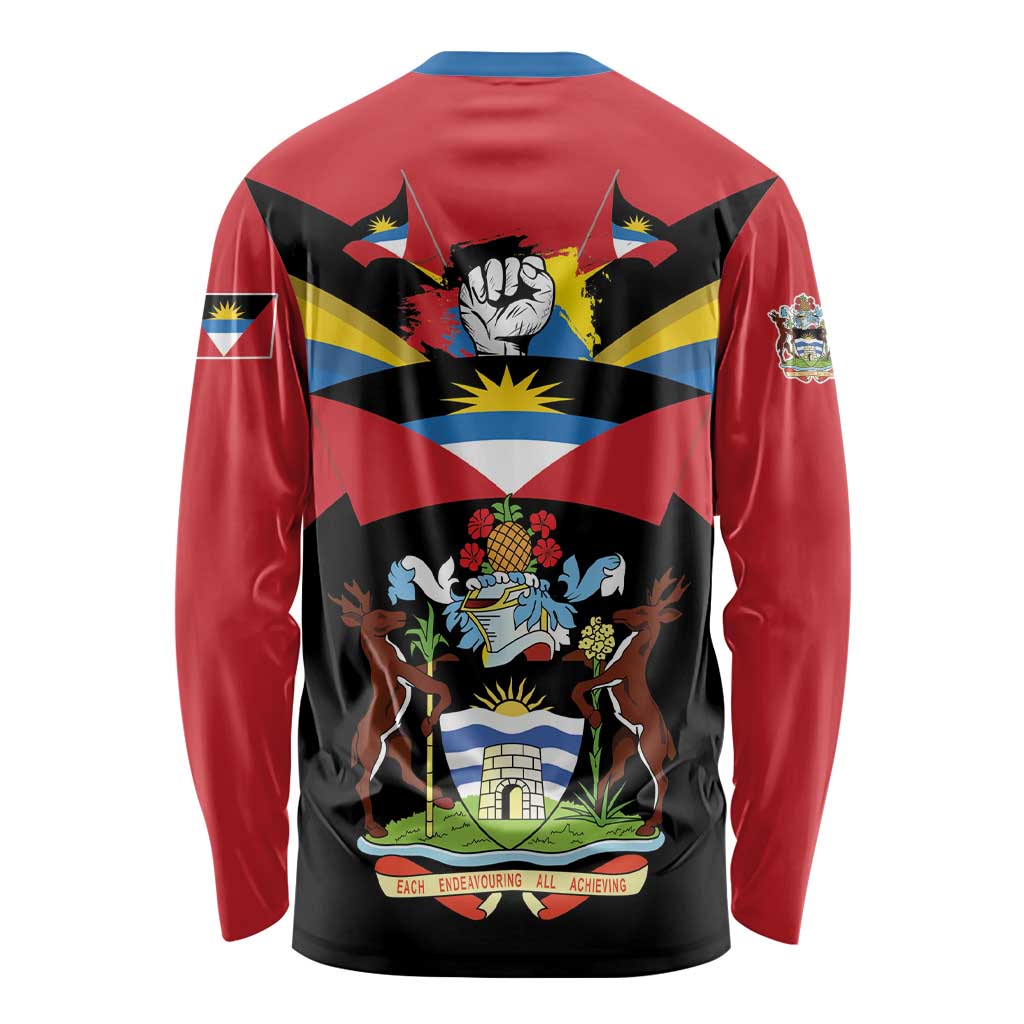 Antigua and Barbuda Independence Day Long Sleeve Shirt Baabyuuda 1 November 1981 - Wonder Print Shop