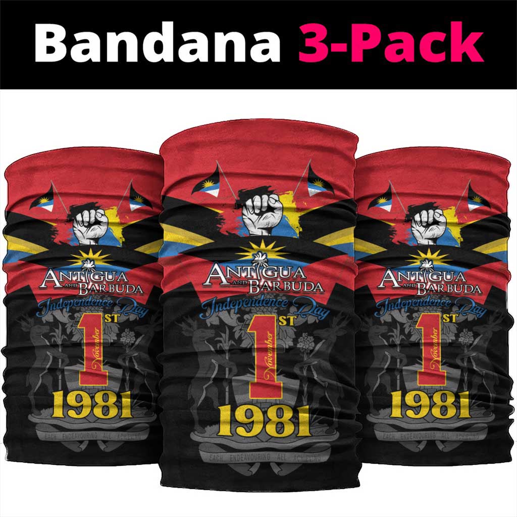 Antigua and Barbuda Independence Day Neck Gaiter Baabyuuda 1 November 1981 - Wonder Print Shop