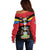 Antigua and Barbuda Independence Day Off Shoulder Sweater Baabyuuda 1 November 1981 - Wonder Print Shop