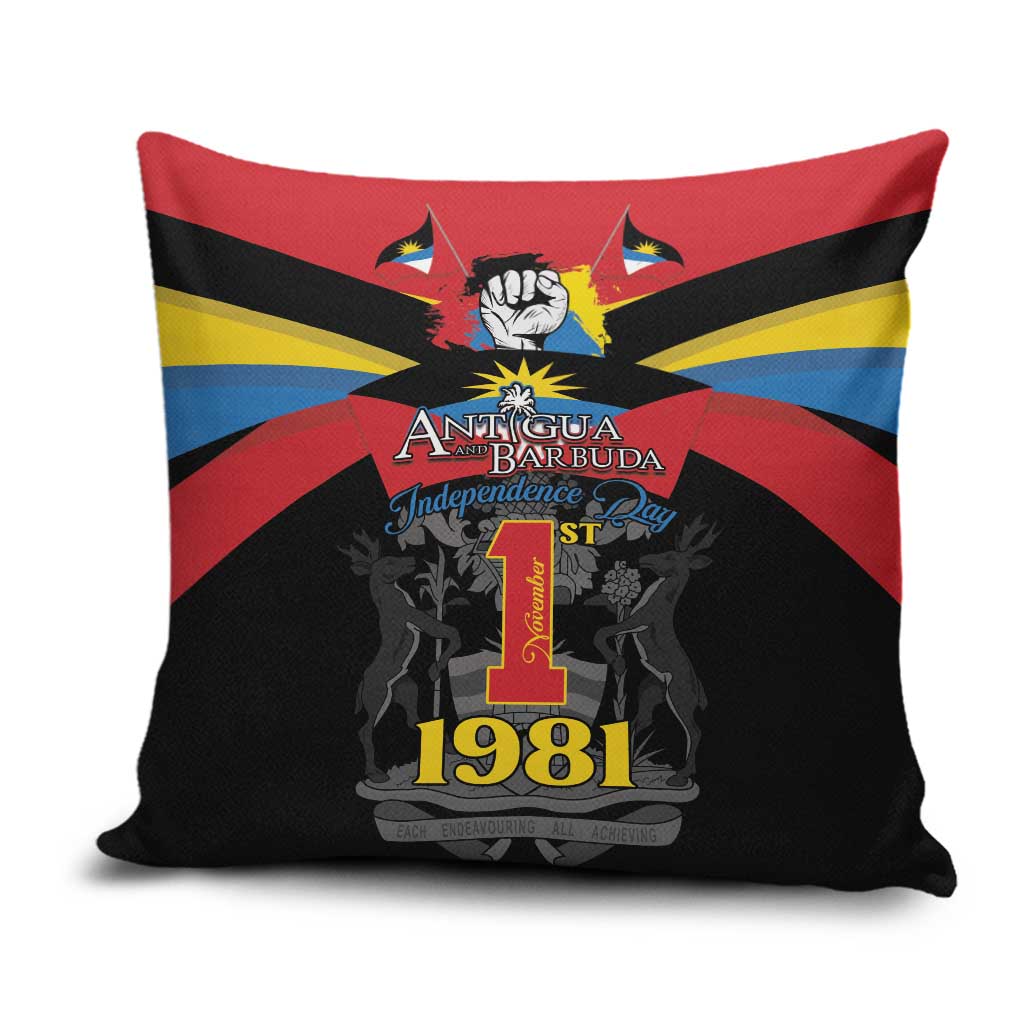 Antigua and Barbuda Independence Day Pillow Cover Baabyuuda 1 November 1981 - Wonder Print Shop