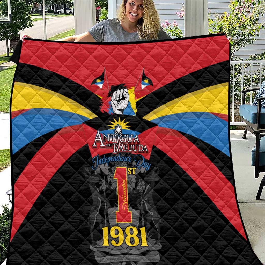 Antigua and Barbuda Independence Day Quilt Baabyuuda 1 November 1981 - Wonder Print Shop