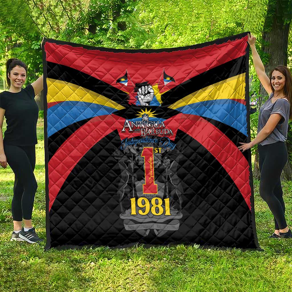 Antigua and Barbuda Independence Day Quilt Baabyuuda 1 November 1981 - Wonder Print Shop