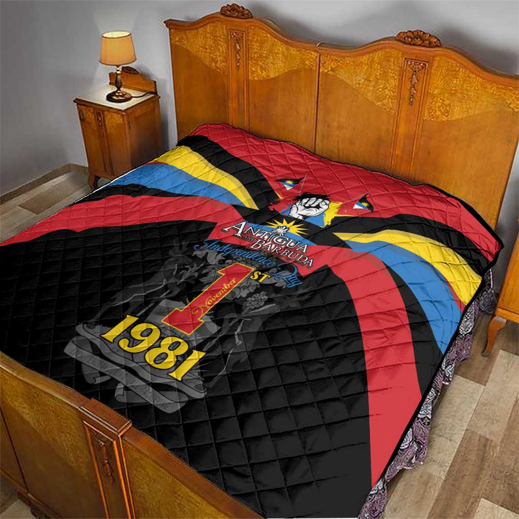 Antigua and Barbuda Independence Day Quilt Baabyuuda 1 November 1981 - Wonder Print Shop