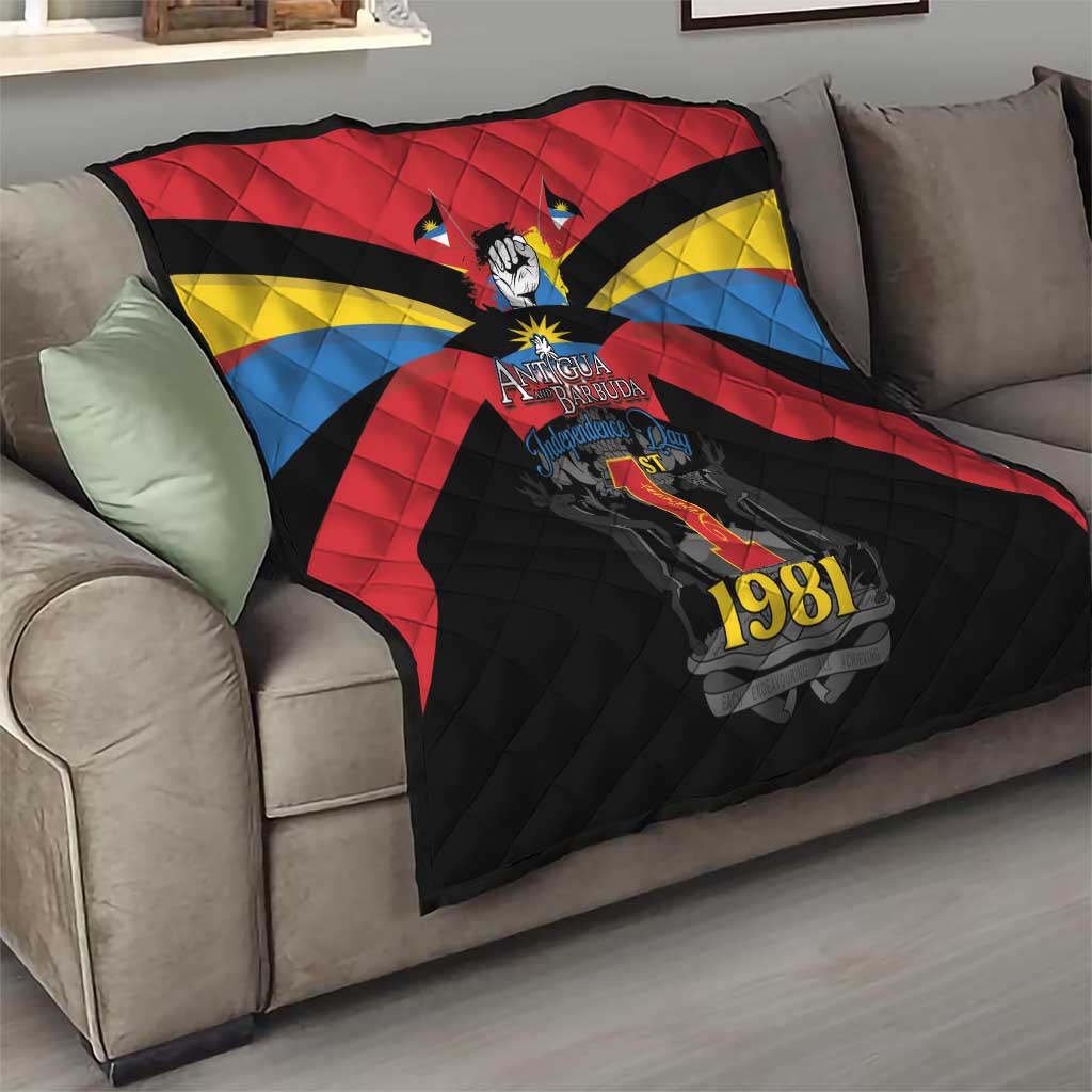 Antigua and Barbuda Independence Day Quilt Baabyuuda 1 November 1981 - Wonder Print Shop