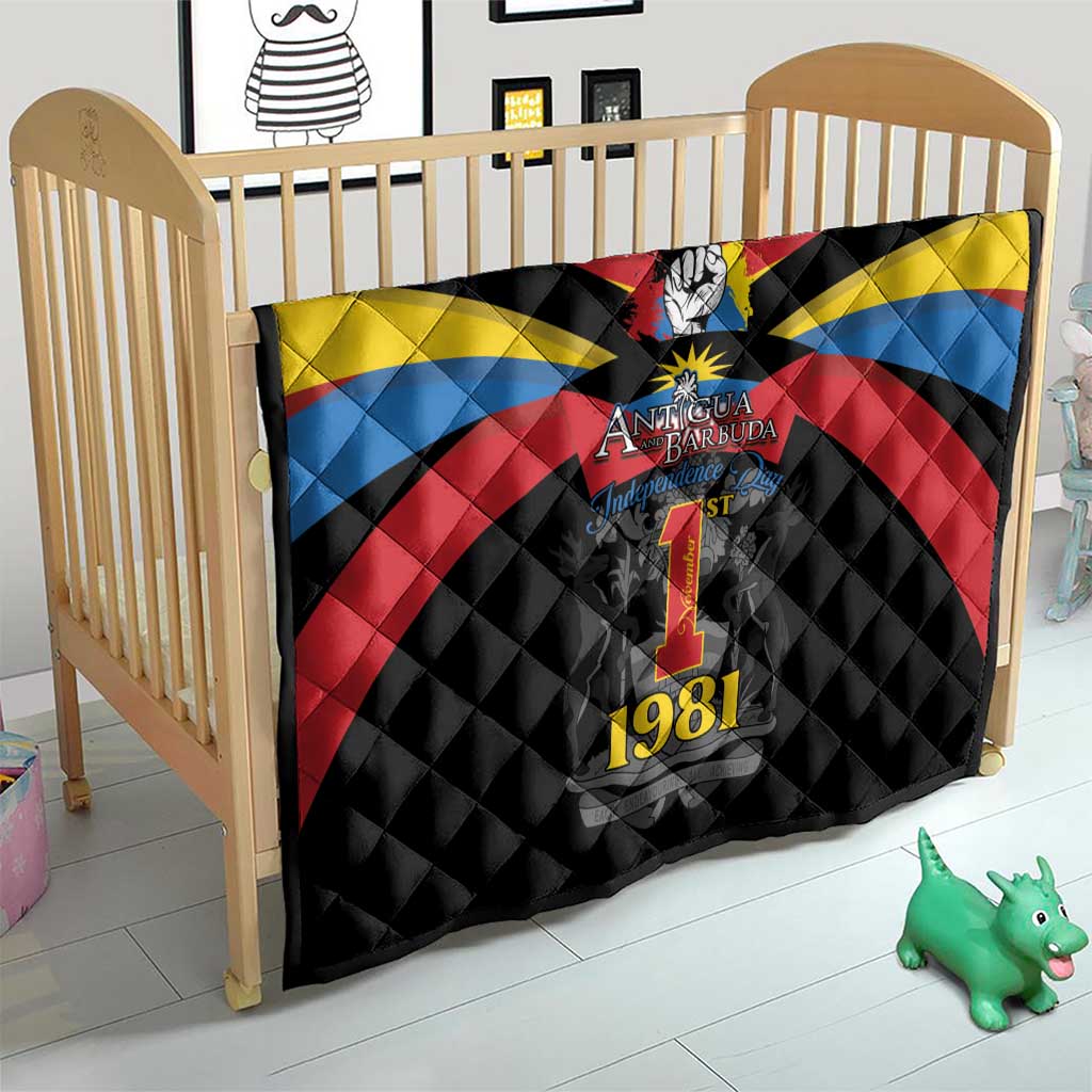 Antigua and Barbuda Independence Day Quilt Baabyuuda 1 November 1981 - Wonder Print Shop