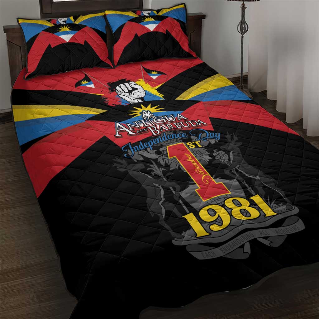 Antigua and Barbuda Independence Day Quilt Bed Set Baabyuuda 1 November 1981 - Wonder Print Shop