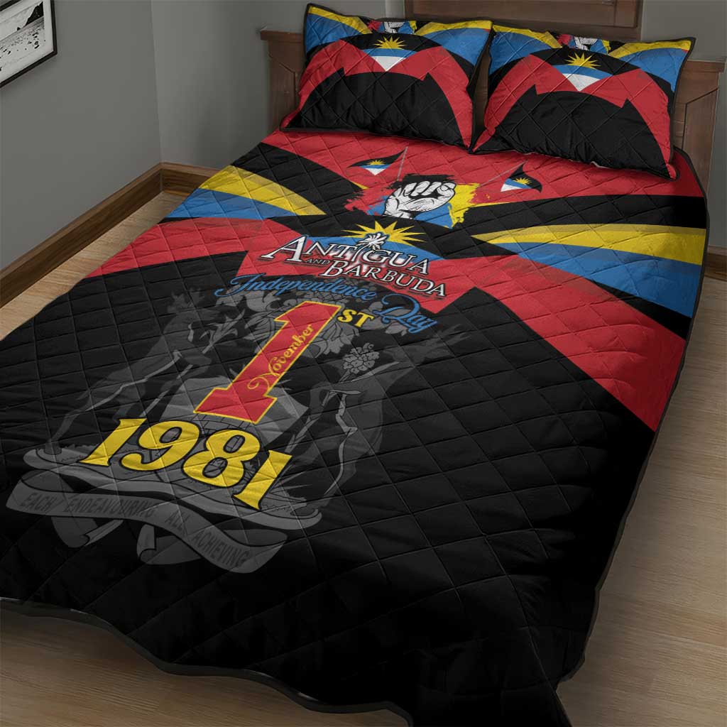 Antigua and Barbuda Independence Day Quilt Bed Set Baabyuuda 1 November 1981 - Wonder Print Shop