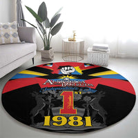 Antigua and Barbuda Independence Day Round Carpet Baabyuuda 1 November 1981 - Wonder Print Shop