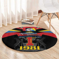 Antigua and Barbuda Independence Day Round Carpet Baabyuuda 1 November 1981 - Wonder Print Shop