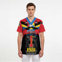 Antigua and Barbuda Independence Day Scrub Top Baabyuuda 1 November 1981 - Wonder Print Shop