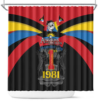 Antigua and Barbuda Independence Day Shower Curtain Baabyuuda 1 November 1981 - Wonder Print Shop