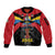 Antigua and Barbuda Independence Day Sleeve Zip Bomber Jacket Baabyuuda 1 November 1981 - Wonder Print Shop