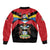 Antigua and Barbuda Independence Day Sleeve Zip Bomber Jacket Baabyuuda 1 November 1981 - Wonder Print Shop