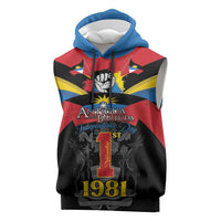 Antigua and Barbuda Independence Day Sleeveless Hoodie Baabyuuda 1 November 1981 - Wonder Print Shop