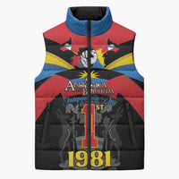 Antigua and Barbuda Independence Day Sleeveless Puffer Jacket Baabyuuda 1 November 1981 - Wonder Print Shop