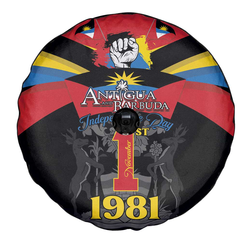 Antigua and Barbuda Independence Day Spare Tire Cover Baabyuuda 1 November 1981 - Wonder Print Shop