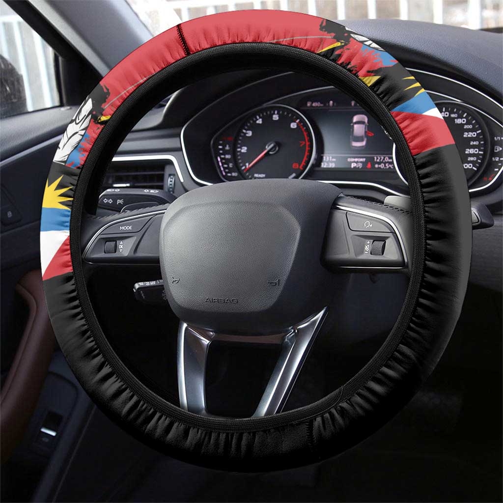 Antigua and Barbuda Independence Day Steering Wheel Cover Baabyuuda 1 November 1981 - Wonder Print Shop