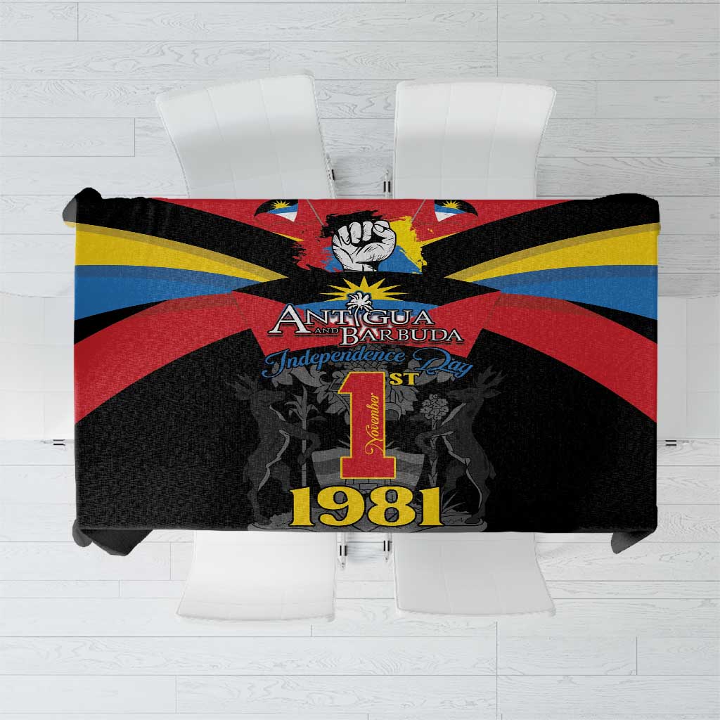 Antigua and Barbuda Independence Day Tablecloth Baabyuuda 1 November 1981 - Wonder Print Shop