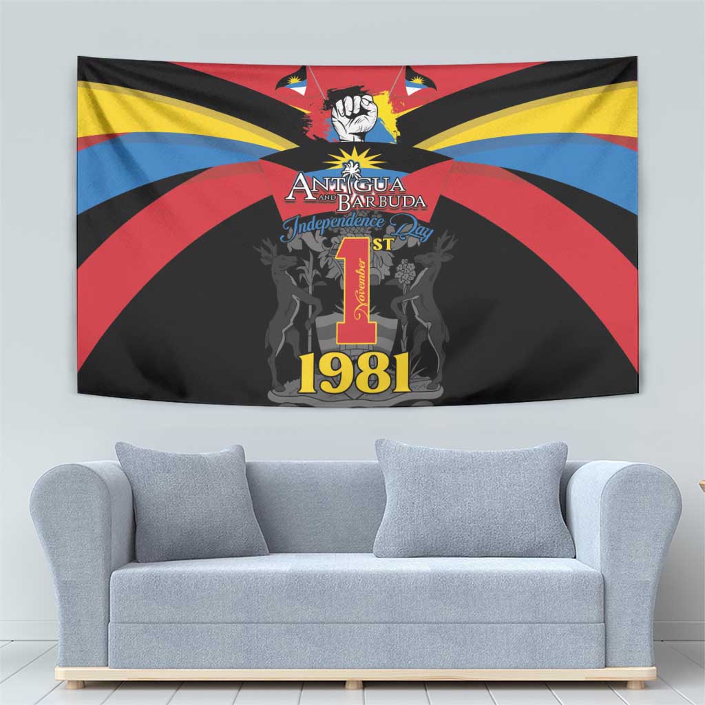 Antigua and Barbuda Independence Day Tapestry Baabyuuda 1 November 1981 - Wonder Print Shop