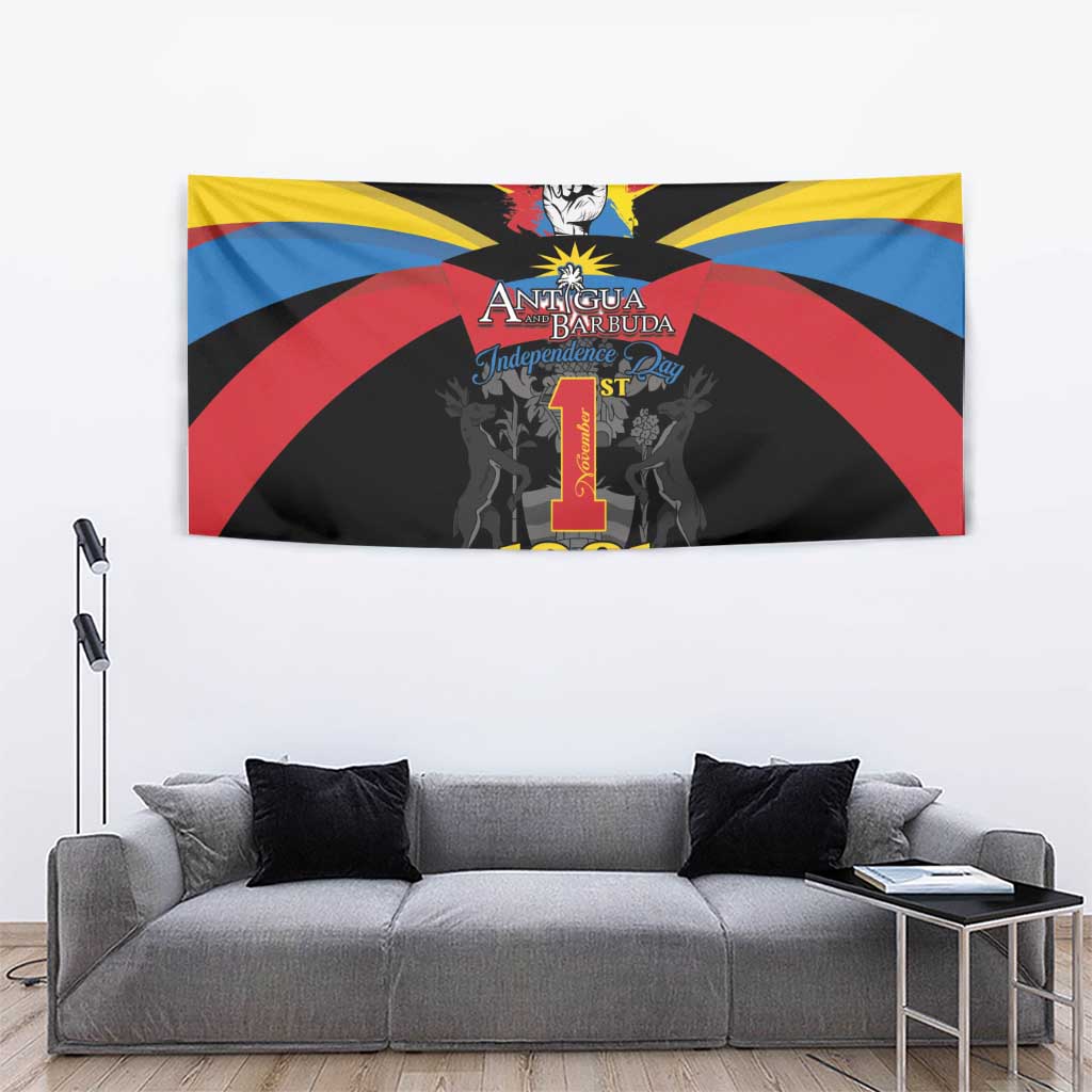 Antigua and Barbuda Independence Day Tapestry Baabyuuda 1 November 1981 - Wonder Print Shop