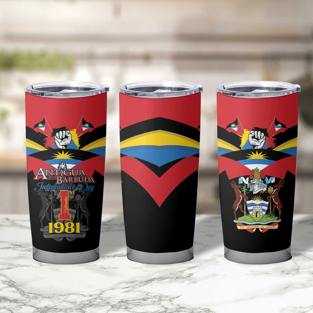 Antigua and Barbuda Independence Day Tumbler Cup Baabyuuda 1 November 1981 - Wonder Print Shop