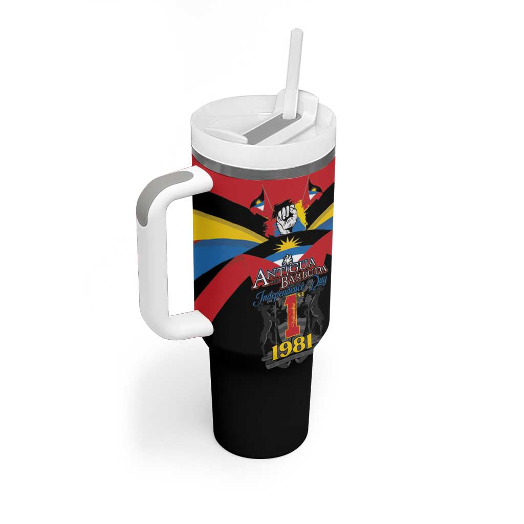 Antigua and Barbuda Independence Day Tumbler With Handle Baabyuuda 1 November 1981 - Wonder Print Shop
