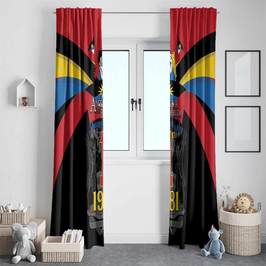Antigua and Barbuda Independence Day Window Curtain Baabyuuda 1 November 1981 - Wonder Print Shop