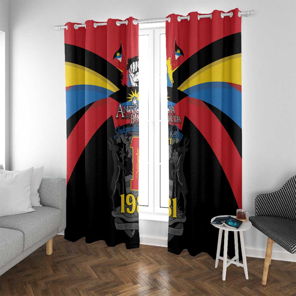 Antigua and Barbuda Independence Day Window Curtain Baabyuuda 1 November 1981 - Wonder Print Shop