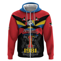 Antigua and Barbuda Independence Day Zip Hoodie Baabyuuda 1 November 1981 - Wonder Print Shop
