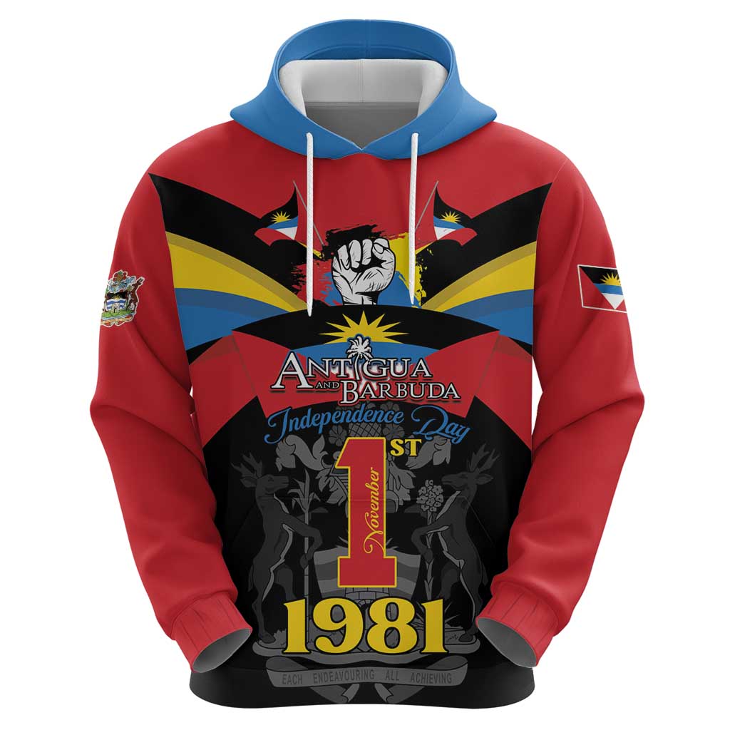 Antigua and Barbuda Independence Day Zip Hoodie Baabyuuda 1 November 1981 - Wonder Print Shop