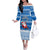 Custom Scotland Christmas Family Matching Off Shoulder Long Sleeve Dress and Hawaiian Shirt Merry Christmas Santa Claus Gift - Wonder Print Shop