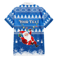 Custom Scotland Christmas Family Matching Summer Maxi Dress and Hawaiian Shirt Merry Christmas Santa Claus Gift - Wonder Print Shop