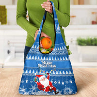 Custom Scotland Christmas Grocery Bag Merry Christmas Santa Claus Gift