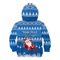 Custom Scotland Christmas Kid Hoodie Merry Christmas Santa Claus Gift - Wonder Print Shop