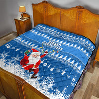 Custom Scotland Christmas Quilt Merry Christmas Santa Claus Gift - Wonder Print Shop
