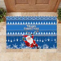 Custom Scotland Christmas Rubber Doormat Merry Christmas Santa Claus Gift - Wonder Print Shop