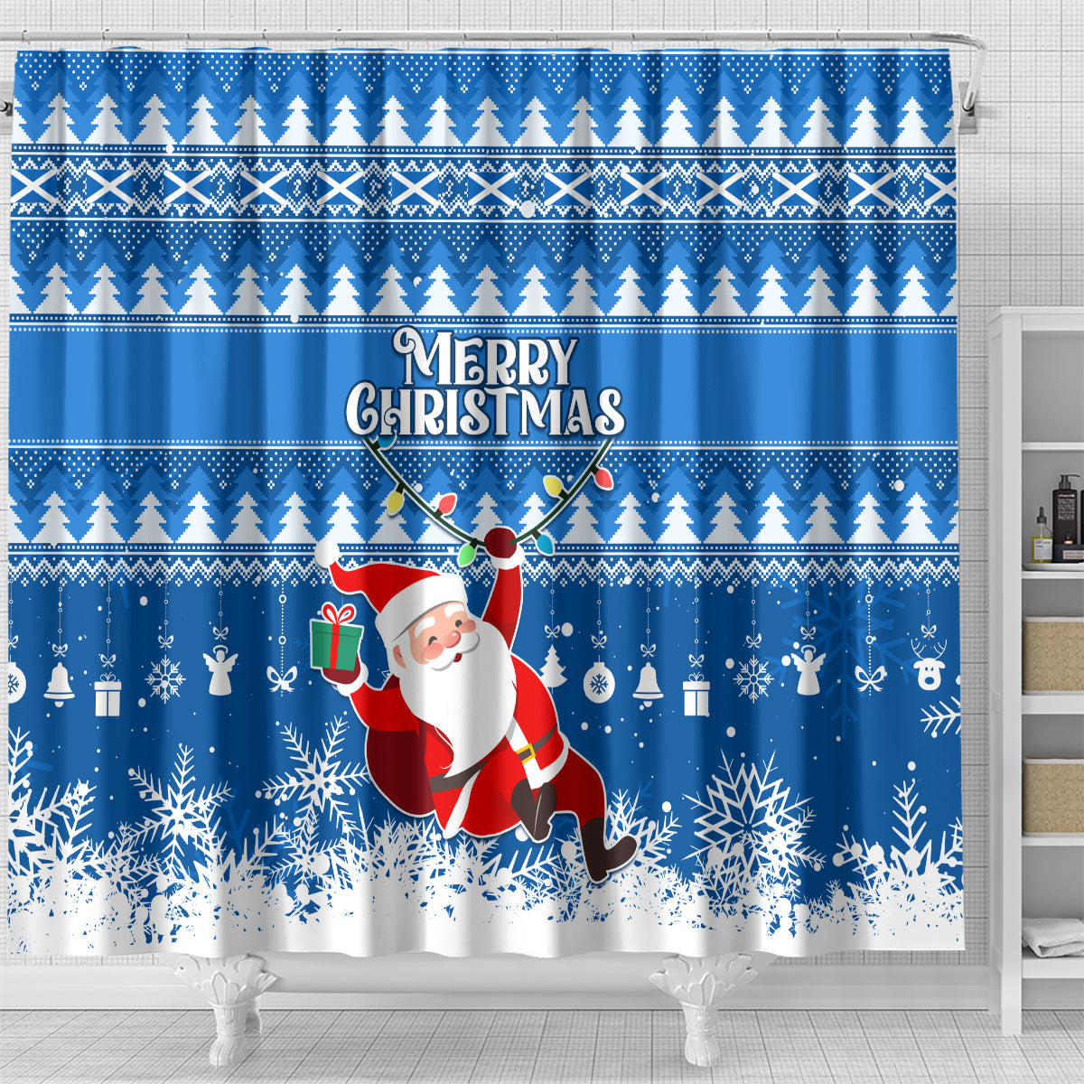 custom-scotland-christmas-shower-curtain-merry-christmas-santa-claus-gift