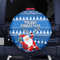 Custom Scotland Christmas Spare Tire Cover Merry Christmas Santa Claus Gift - Wonder Print Shop