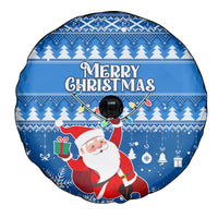 Custom Scotland Christmas Spare Tire Cover Merry Christmas Santa Claus Gift - Wonder Print Shop