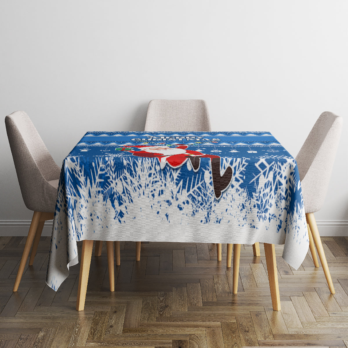 Custom Scotland Christmas Tablecloth Merry Christmas Santa Claus Gift - Wonder Print Shop