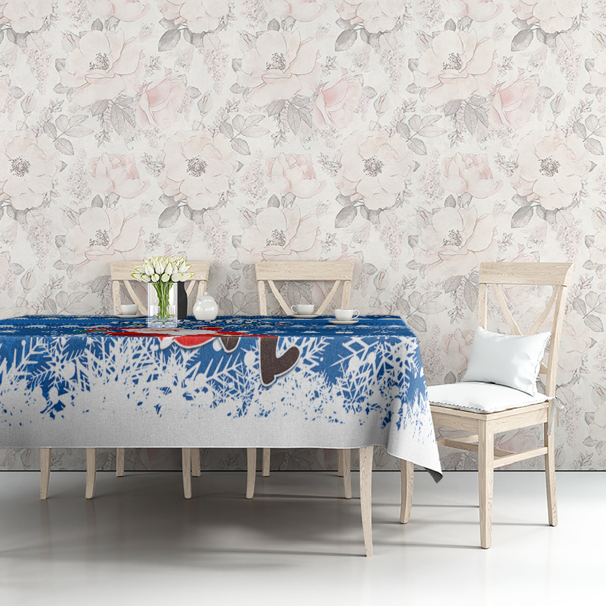 Custom Scotland Christmas Tablecloth Merry Christmas Santa Claus Gift - Wonder Print Shop