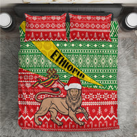 Ethiopia Christmas Bedding Set Melkam Gena African Pattern - Wonder Print Shop