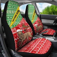 Ethiopia Christmas Car Seat Cover Melkam Gena African Pattern - Wonder Print Shop