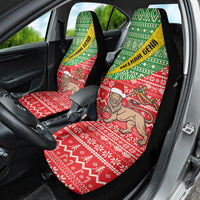 Ethiopia Christmas Car Seat Cover Melkam Gena African Pattern - Wonder Print Shop